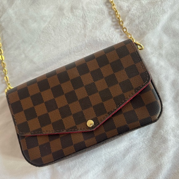 Louis Vuitton pochette Felicie fashion retro checkerboard - Picture 2 of 15